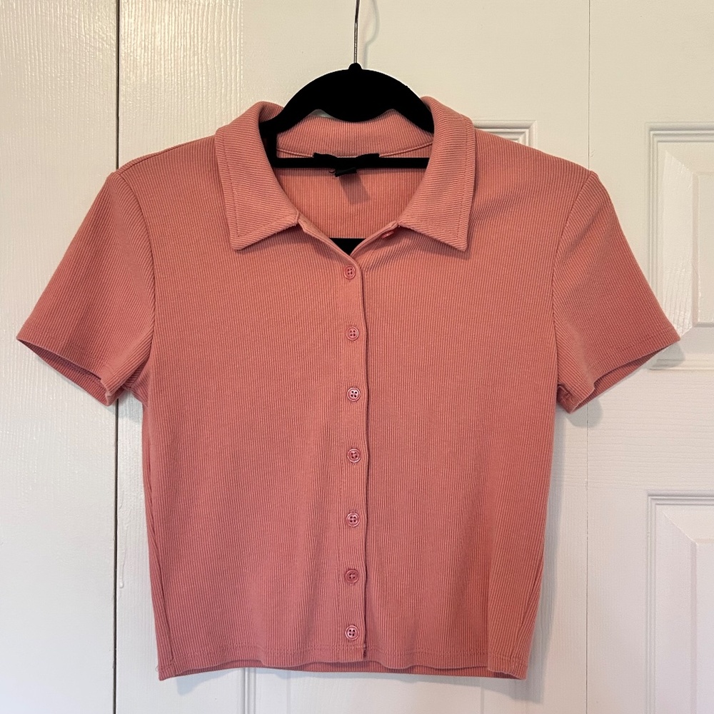 Forever 21 Pink Polo T-shirt